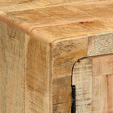 vidaXL Nachtkastje 40x32x46 cm massief ruw mangohout