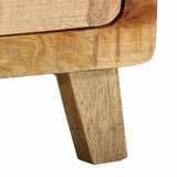 vidaXL Nachtkastje 40x32x46 cm massief ruw mangohout
