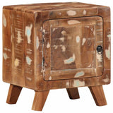 vidaXL Nachtkastje 40x32x46 cm massief ruw mangohout