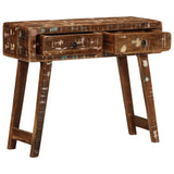 vidaXL Wandtafel 90x32x75 cm massief gerecycled hout