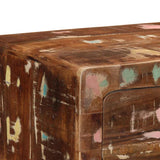 vidaXL Wandtafel 90x32x75 cm massief gerecycled hout