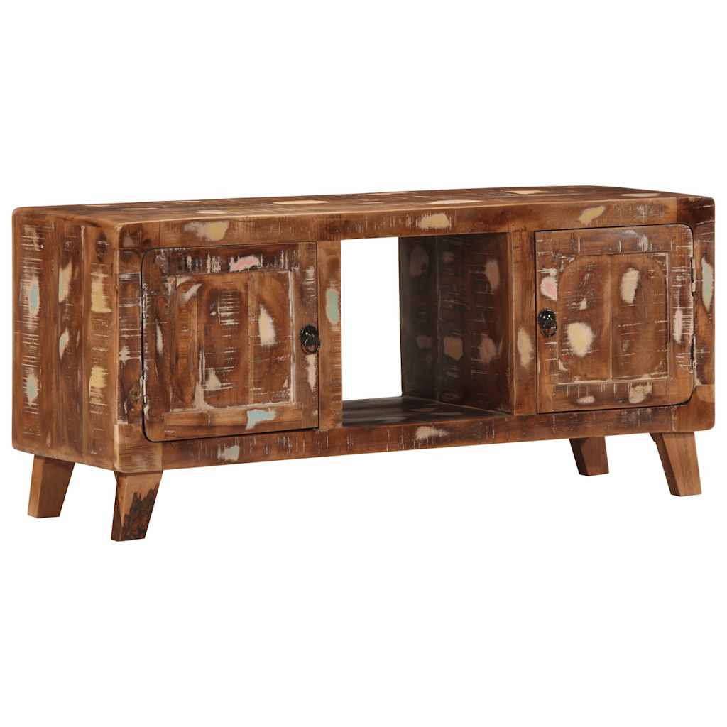 vidaXL Tv-meubel 105x46x32 cm massief ruw mangohout