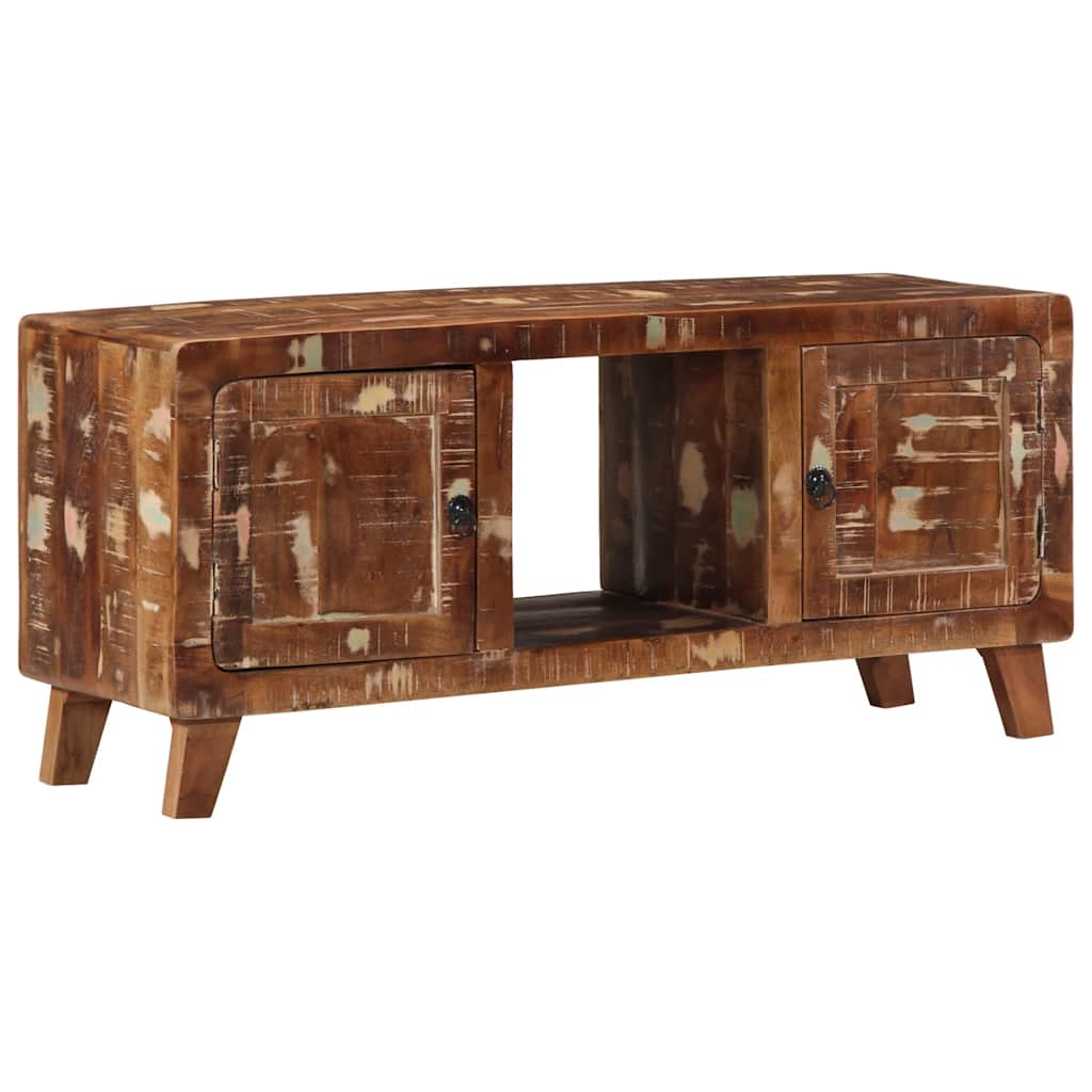 vidaXL Tv-meubel 105x46x32 cm massief ruw mangohout