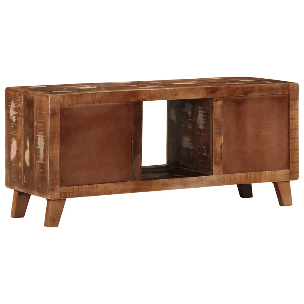 vidaXL Tv-meubel 105x46x32 cm massief ruw mangohout