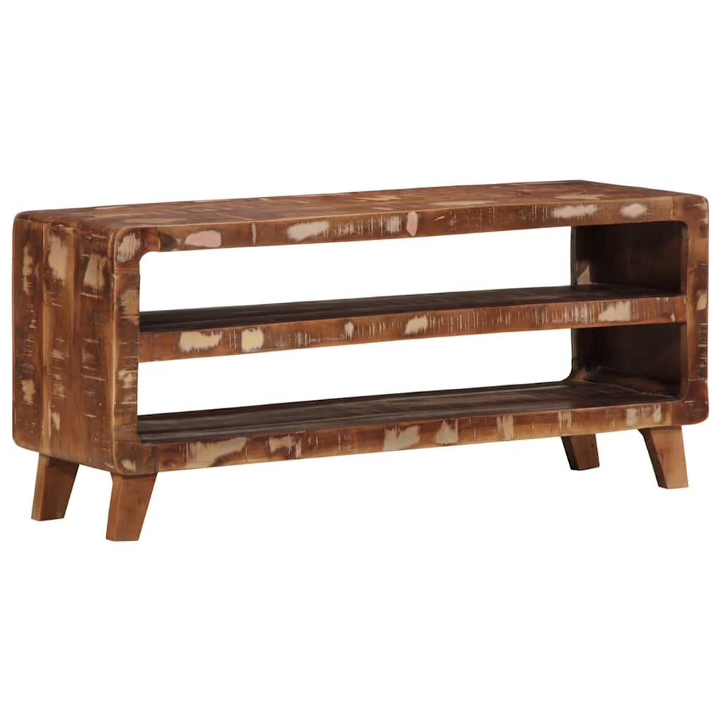 vidaXL Tv-meubel 105x46x32 cm massief ruw mangohout