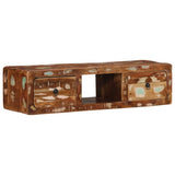 vidaXL Tv-wandmeubel 100x32x25 cm massief hout ruw mangohout