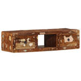 vidaXL Tv-wandmeubel 100x32x25 cm massief hout ruw mangohout
