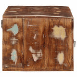 vidaXL Tv-wandmeubel 100x32x25 cm massief hout ruw mangohout