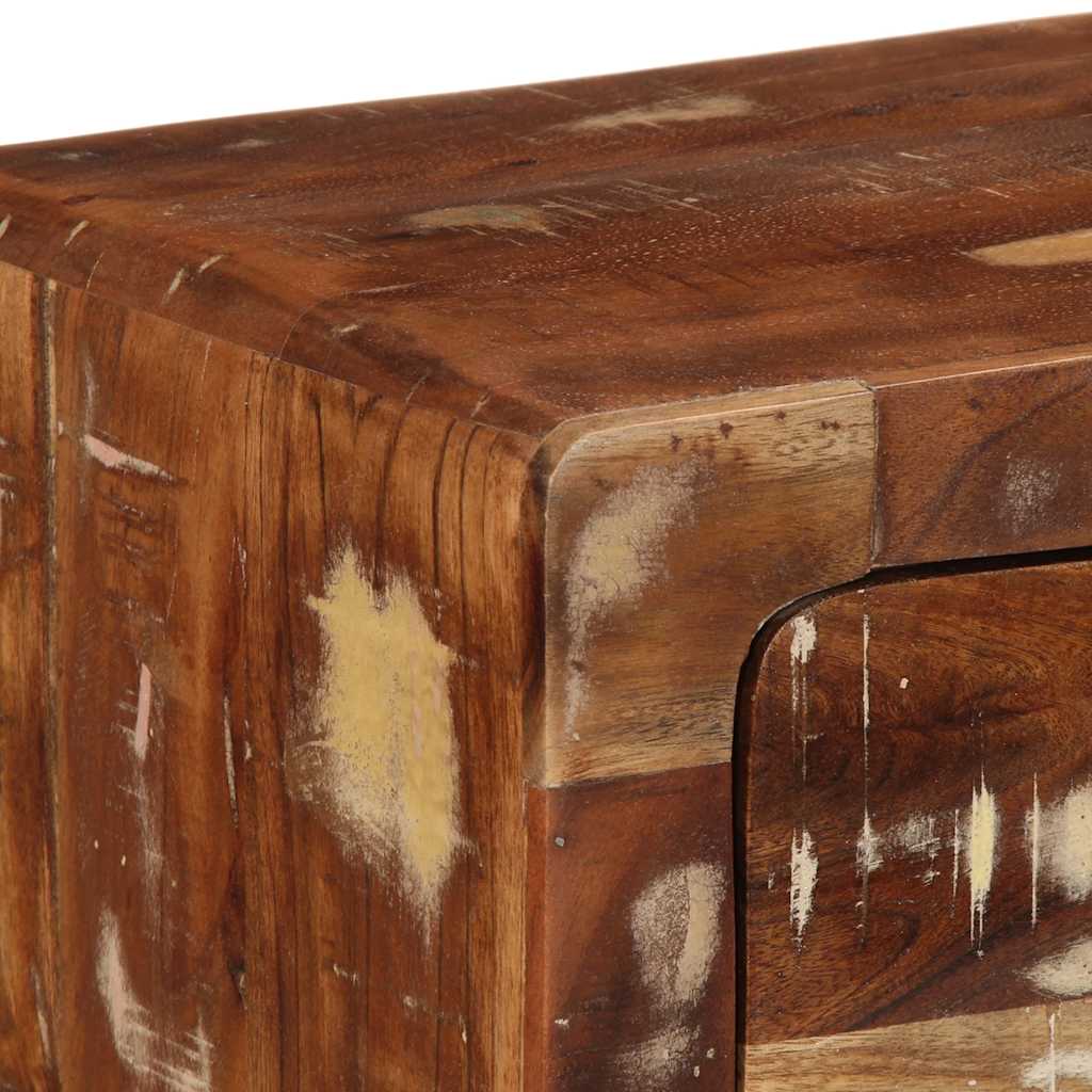 vidaXL Tv-wandmeubel 100x32x25 cm massief hout ruw mangohout