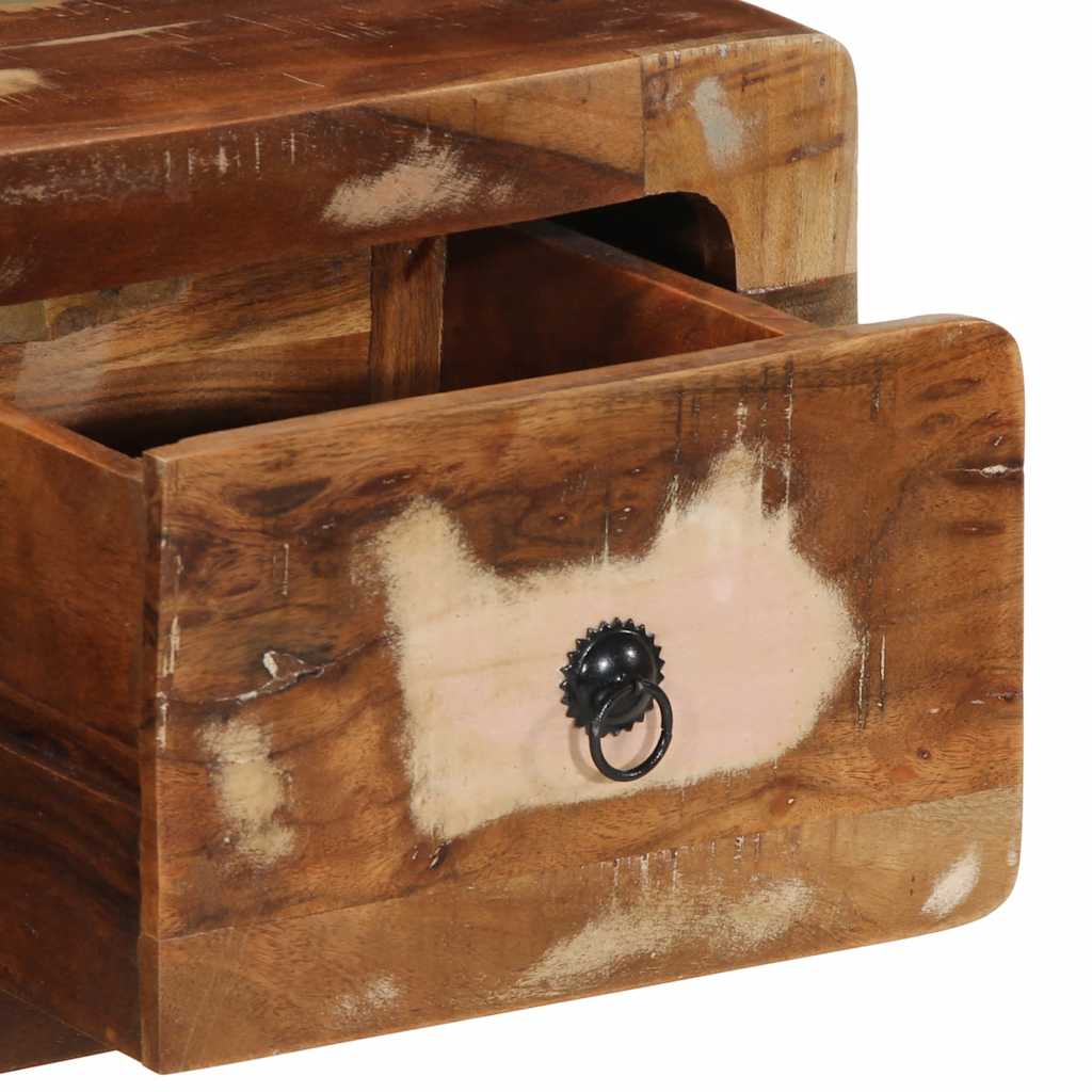 vidaXL Tv-wandmeubel 100x32x25 cm massief hout ruw mangohout