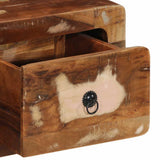 vidaXL Tv-wandmeubel 100x32x25 cm massief hout ruw mangohout