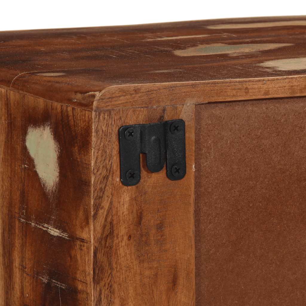 vidaXL Tv-wandmeubel 100x32x25 cm massief hout ruw mangohout