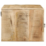 vidaXL Tv-wandmeubel 100x32x25 cm massief hout ruw mangohout