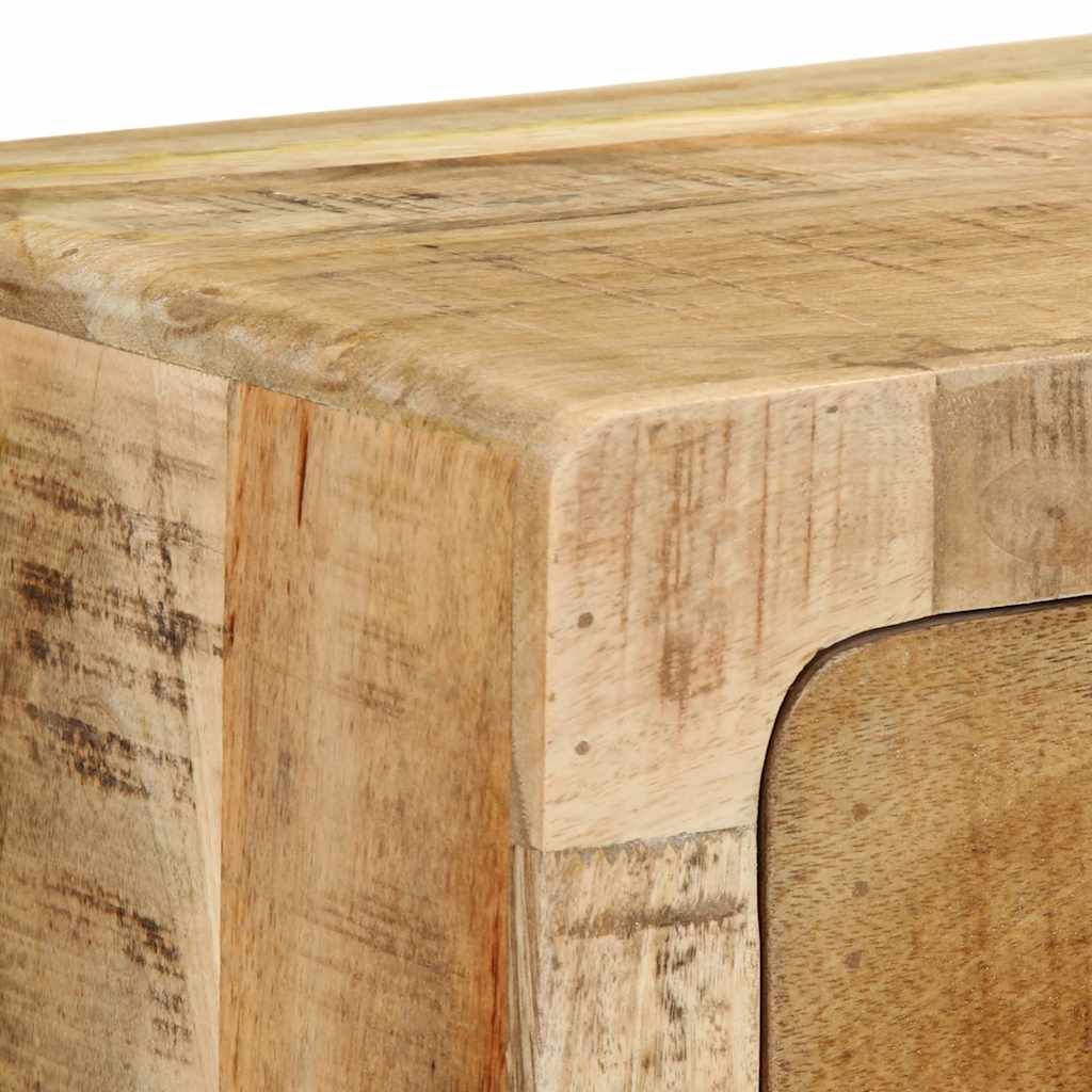 vidaXL Tv-wandmeubel 100x32x25 cm massief hout ruw mangohout
