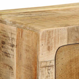 vidaXL Tv-wandmeubel 100x32x25 cm massief hout ruw mangohout