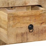 vidaXL Tv-wandmeubel 100x32x25 cm massief hout ruw mangohout
