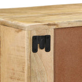 vidaXL Tv-wandmeubel 100x32x25 cm massief hout ruw mangohout