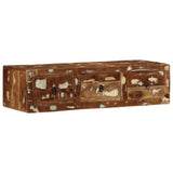 vidaXL Tv-wandmeubel 100x32x25 cm massief hout ruw mangohout