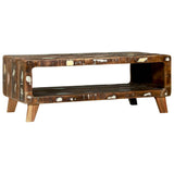 vidaXL Salontafel Multikleur 90 x 50 x 35 cm Massief Gerecycleerd Hout