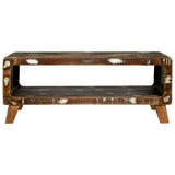 vidaXL Salontafel Multikleur 90 x 50 x 35 cm Massief Gerecycleerd Hout