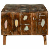 vidaXL Salontafel Multikleur 90 x 50 x 35 cm Massief Gerecycleerd Hout