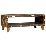 vidaXL Salontafel Multikleur 90 x 50 x 35 cm Massief Gerecycleerd Hout