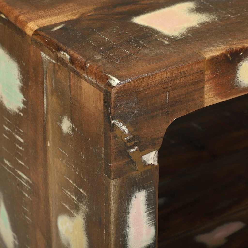 vidaXL Salontafel Multikleur 90 x 50 x 35 cm Massief Gerecycleerd Hout
