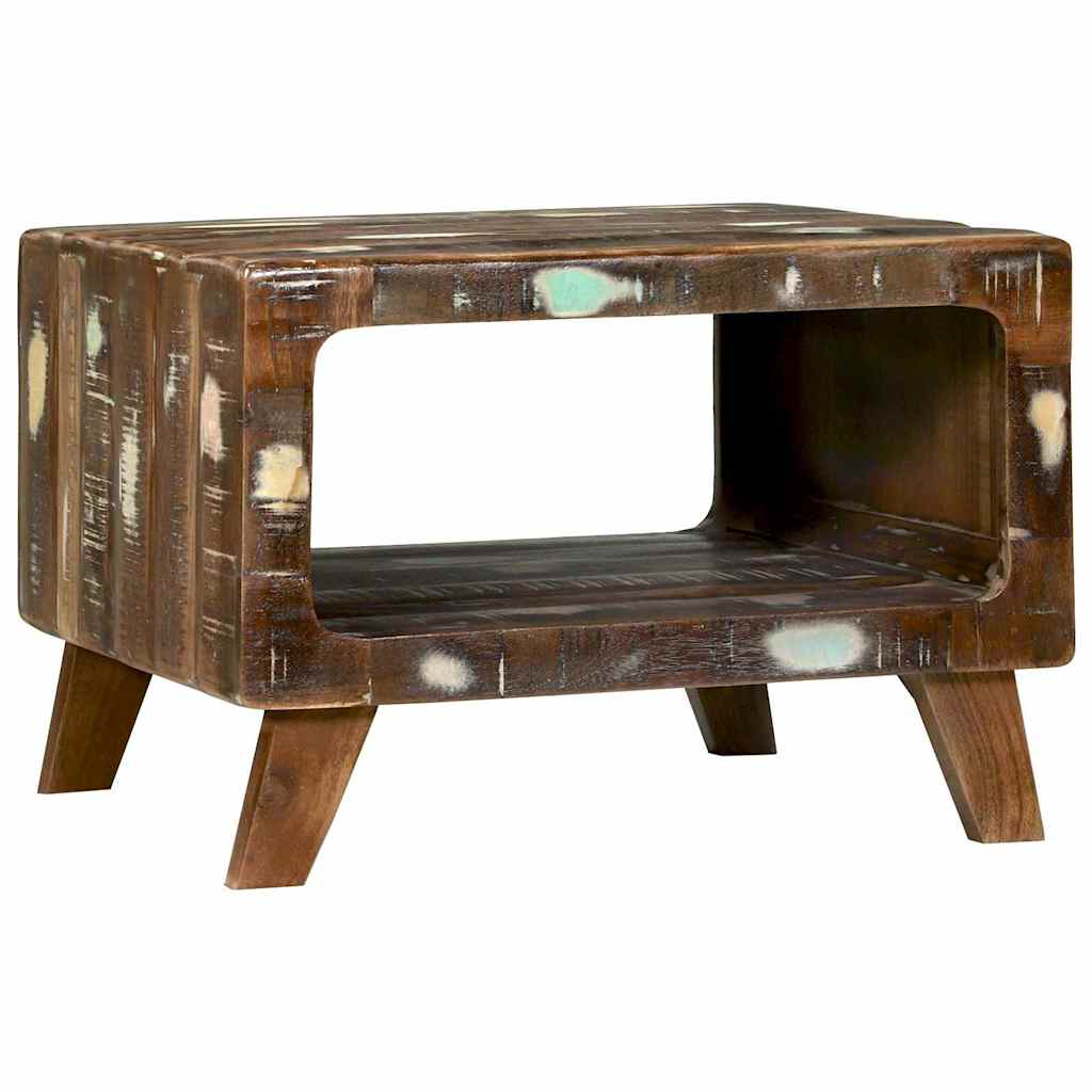 vidaXL Salontafel Multikleur 90 x 50 x 35 cm Massief Gerecycleerd Hout