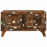 vidaXL Salontafel Multikleur 80 x 54 x 45 cm Massief Gerecycleerd Hout