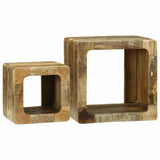 vidaXL TV Cabinets 2 pcs Brown 36 x 30 x 36 cm Solid Mango Wood