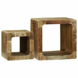 vidaXL TV Cabinets 2 pcs Brown 36 x 30 x 36 cm Solid Mango Wood