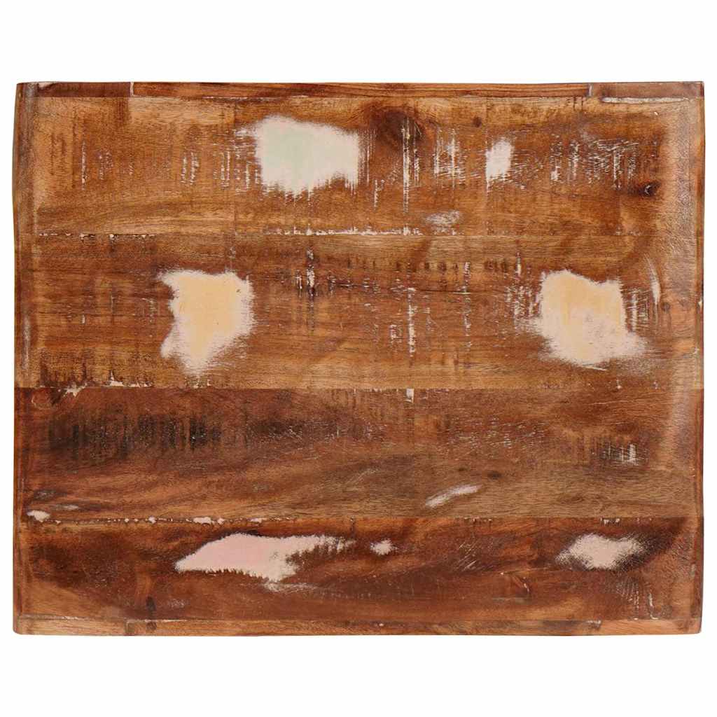 vidaXL Bijzettafel met plank Bruin 40 x 32 x 46 cm Massief Mango Hout