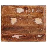 vidaXL Bijzettafel met plank Bruin 40 x 32 x 46 cm Massief Mango Hout