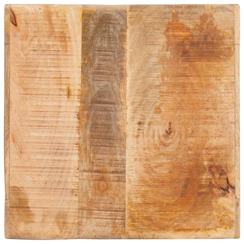 vidaXL Bijzettafel met plank Bruin 40 x 40 x 49 cm Massief Mango Hout