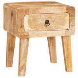 vidaXL Bijzettafel met lade Bruin 40 x 32 x 46 cm Massief Mango Hout