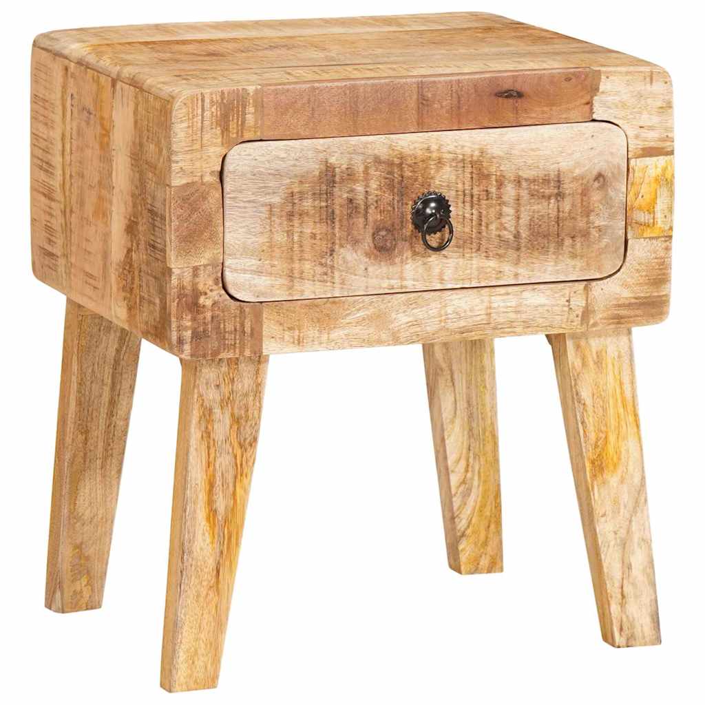 vidaXL Bijzettafel met lade Bruin 40 x 32 x 46 cm Massief Mango Hout