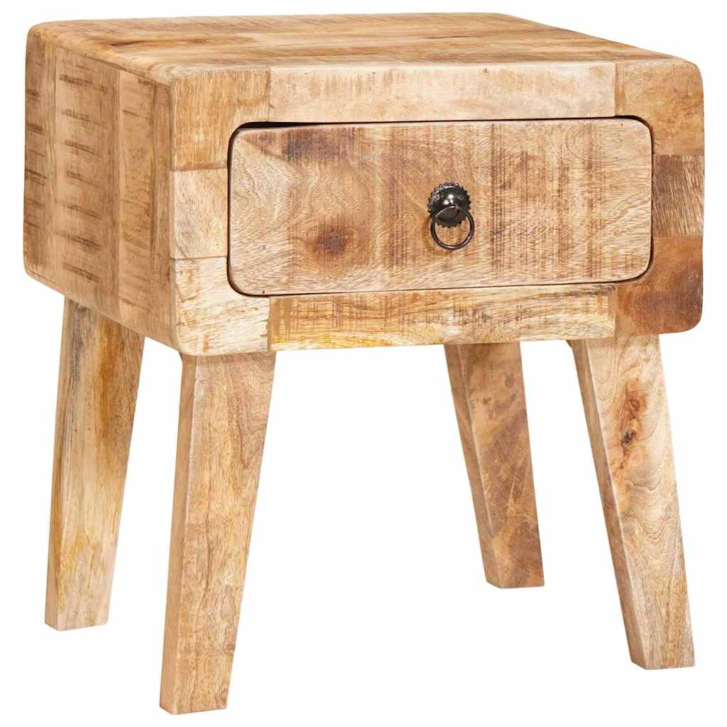 vidaXL Bijzettafel met lade Bruin 40 x 32 x 46 cm Massief Mango Hout