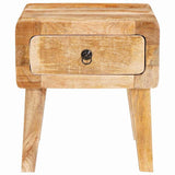 vidaXL Bijzettafel met lade Bruin 40 x 32 x 46 cm Massief Mango Hout