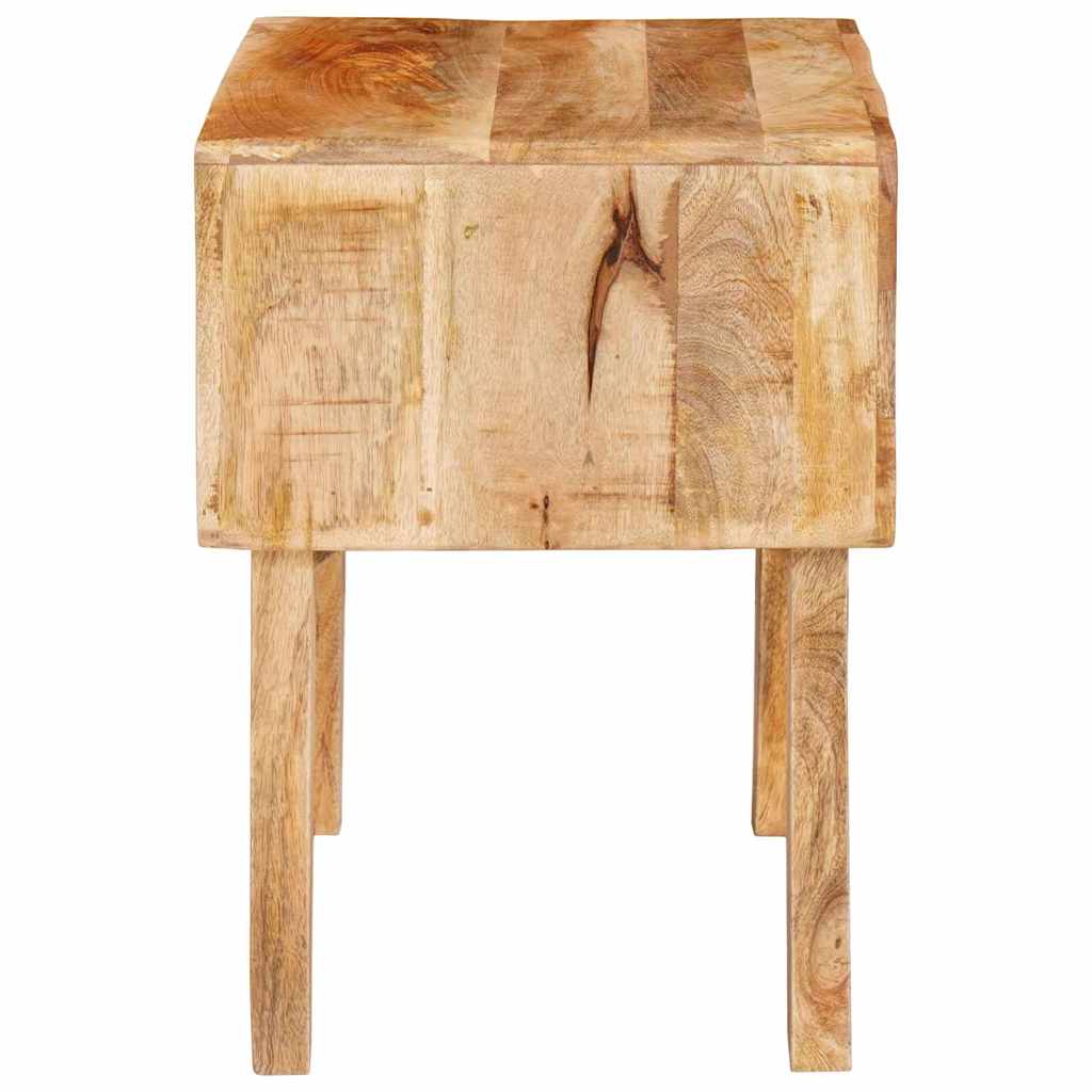 vidaXL Bijzettafel met lade Bruin 40 x 32 x 46 cm Massief Mango Hout