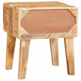 vidaXL Bijzettafel met lade Bruin 40 x 32 x 46 cm Massief Mango Hout