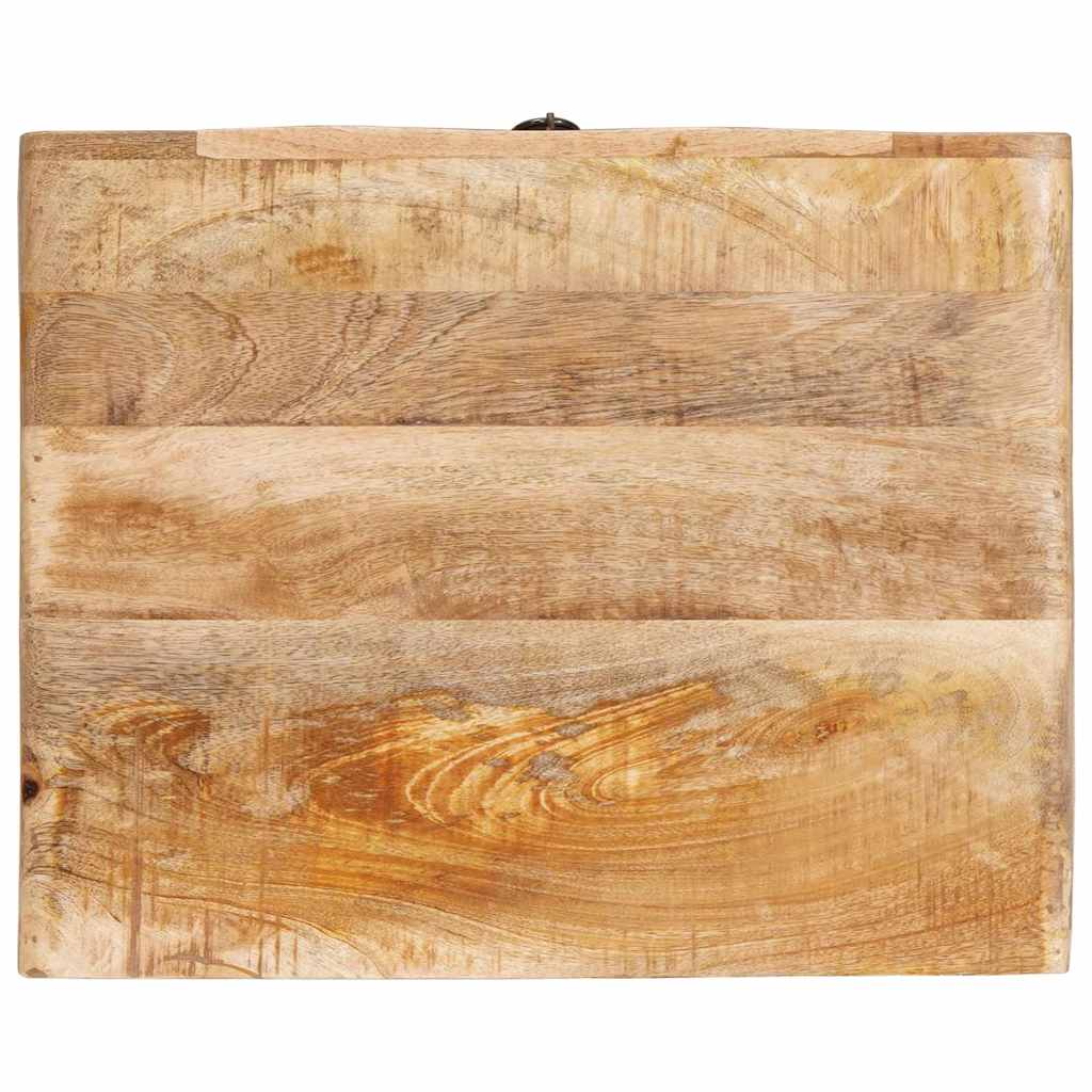 vidaXL Bijzettafel met lade Bruin 40 x 32 x 46 cm Massief Mango Hout