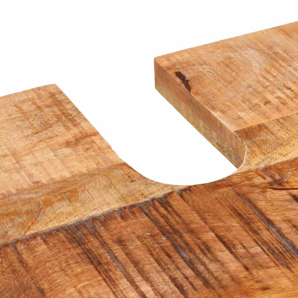 vidaXL Badkamerkast Bruin Massief mangohout en engineered hout
