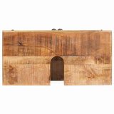 vidaXL Badkamerkast Bruin Massief mangohout en engineered hout