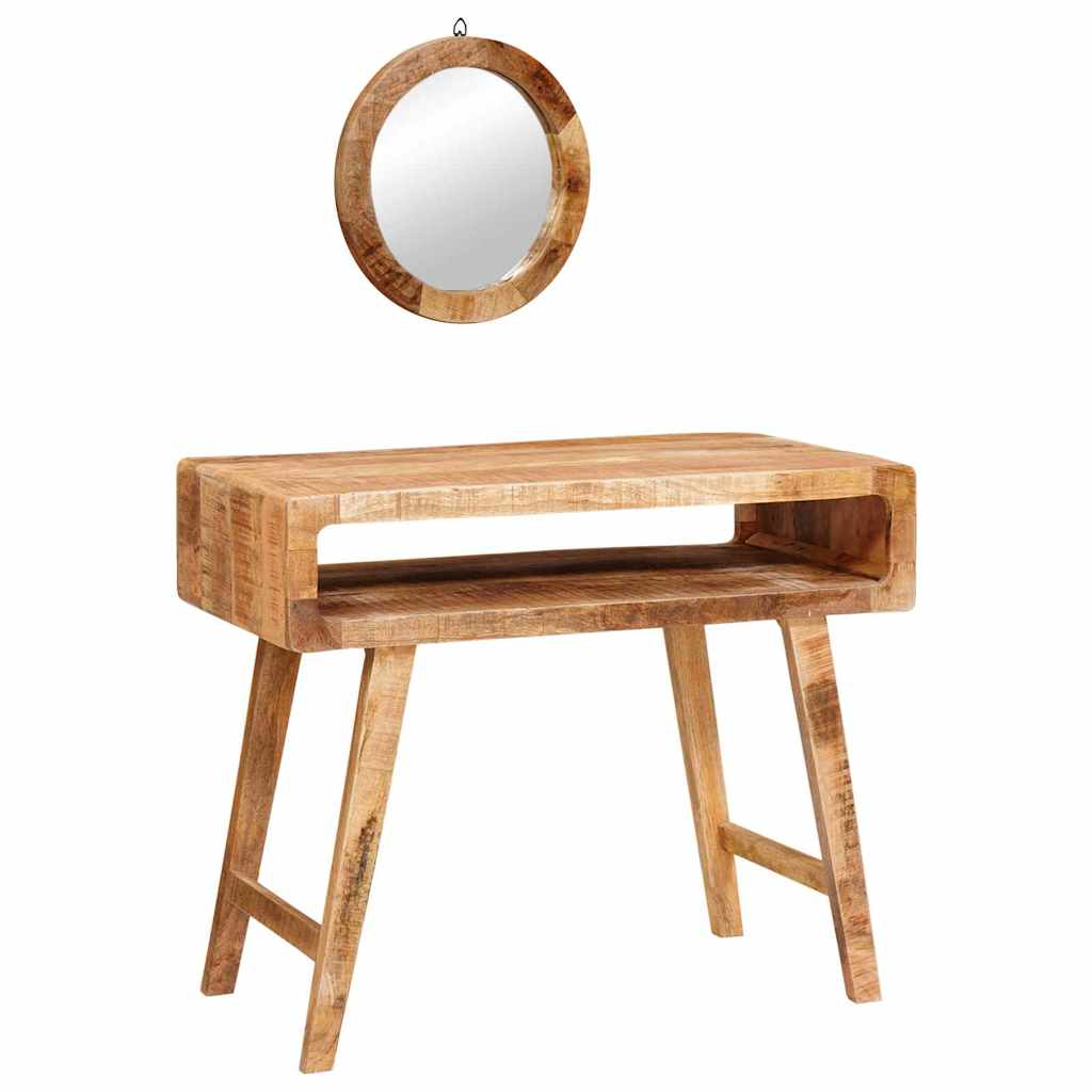 vidaXL Kaptafel met opslag Bruin 90 x 76 x 45 cm Massief Mango Hout
