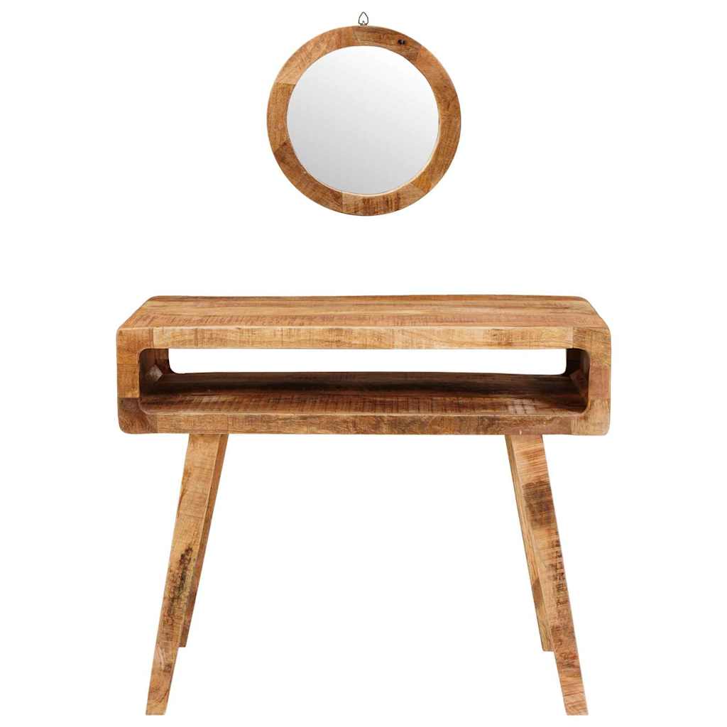 vidaXL Kaptafel met opslag Bruin 90 x 76 x 45 cm Massief Mango Hout