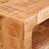 vidaXL Kaptafel met opslag Bruin 90 x 76 x 45 cm Massief Mango Hout