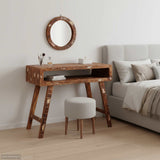 vidaXL Kaptafel met opslag Bruin 90 x 76 x 45 cm Massief Mango Hout