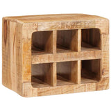 vidaXL Wine Rack with Storage Brown 44 x 30 x 35 cm Solid Mango Wood
