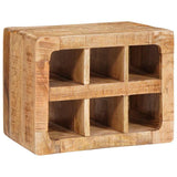 vidaXL Wine Rack with Storage Brown 44 x 30 x 35 cm Solid Mango Wood