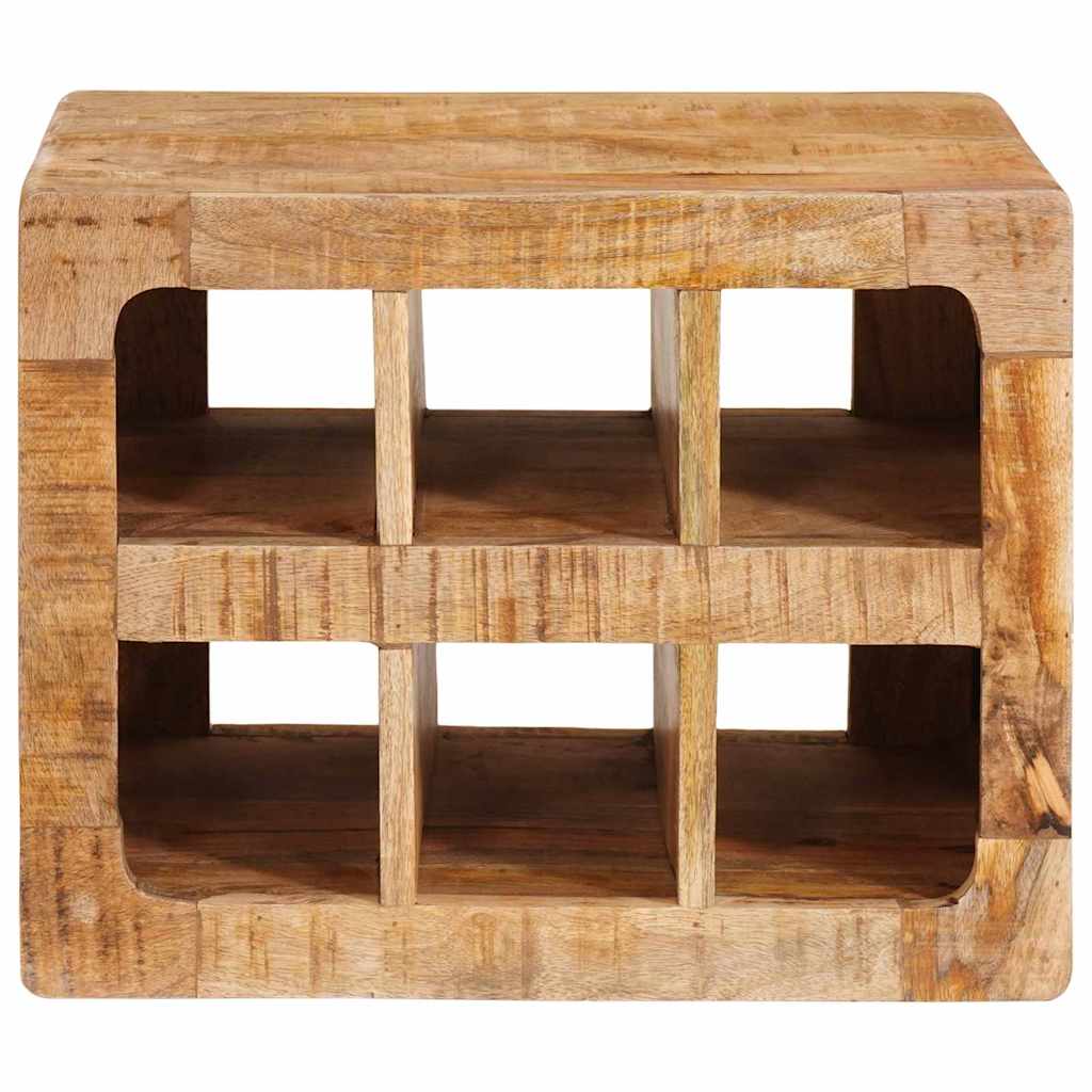 vidaXL Wine Rack with Storage Brown 44 x 30 x 35 cm Solid Mango Wood